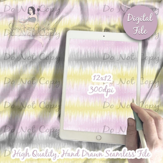 Tie Dye Pastel Stripes