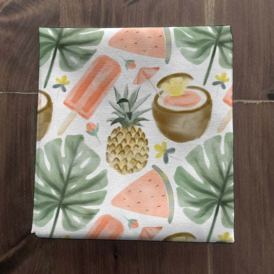 Realistic Fabric Swatch Mock Up