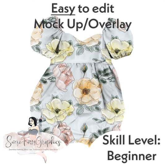 Bubble Romper Realistic Mock Up