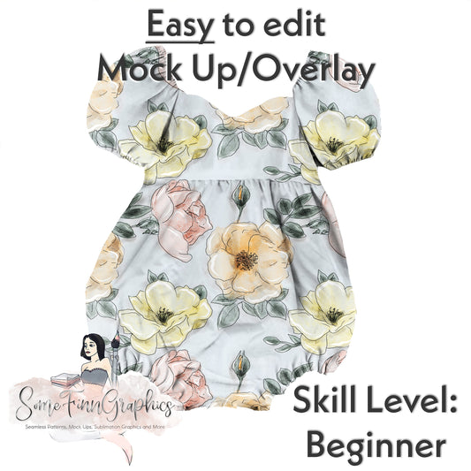 Bubble Romper Realistic Mock Up