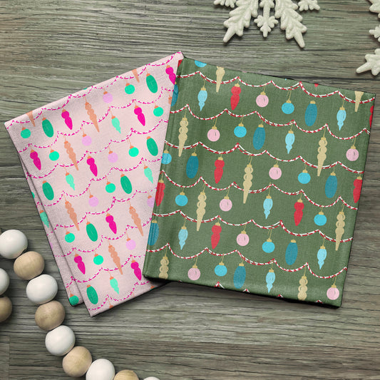Realistic Winter Fabric Swatches Mock Up