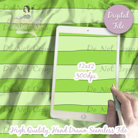 Green Distressed Stripes