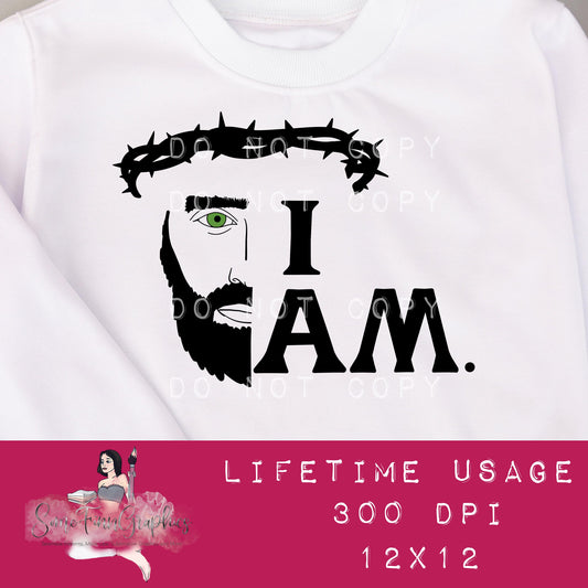 I Am Christian Sublimation Graphic
