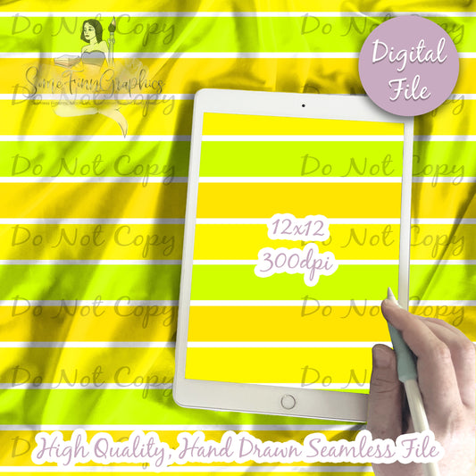 Swim Safe Yellow Green Stripes
