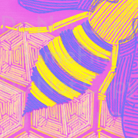 Embroidery Bees Seamless