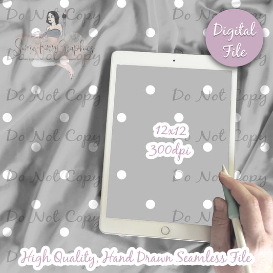 Gray Polka Dot Seamless Design