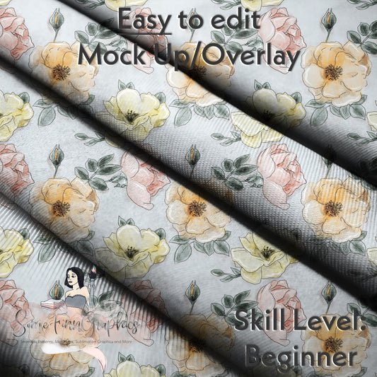 Realistic Folded Fabric Mock Up