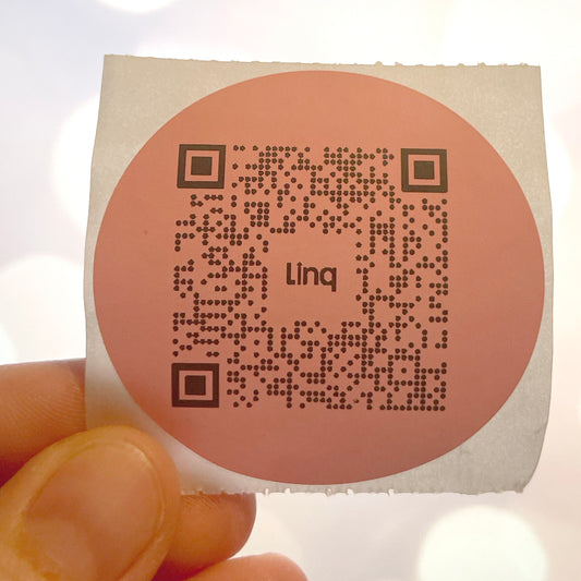 2"x 2" Custom QR Logo Stickers (4 colors)